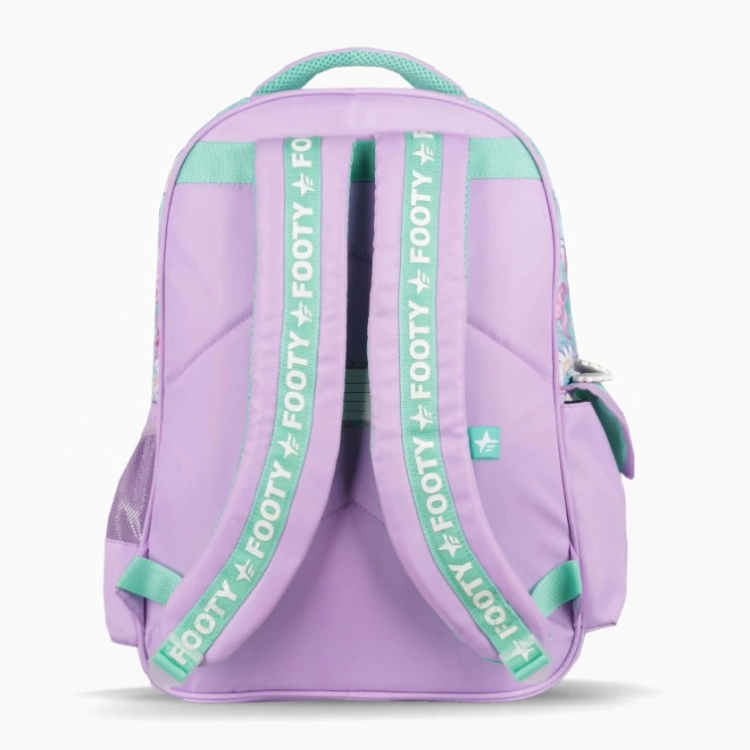 Mochila Escolar Footy 2026 Capibara Lila 18" Art.F26363